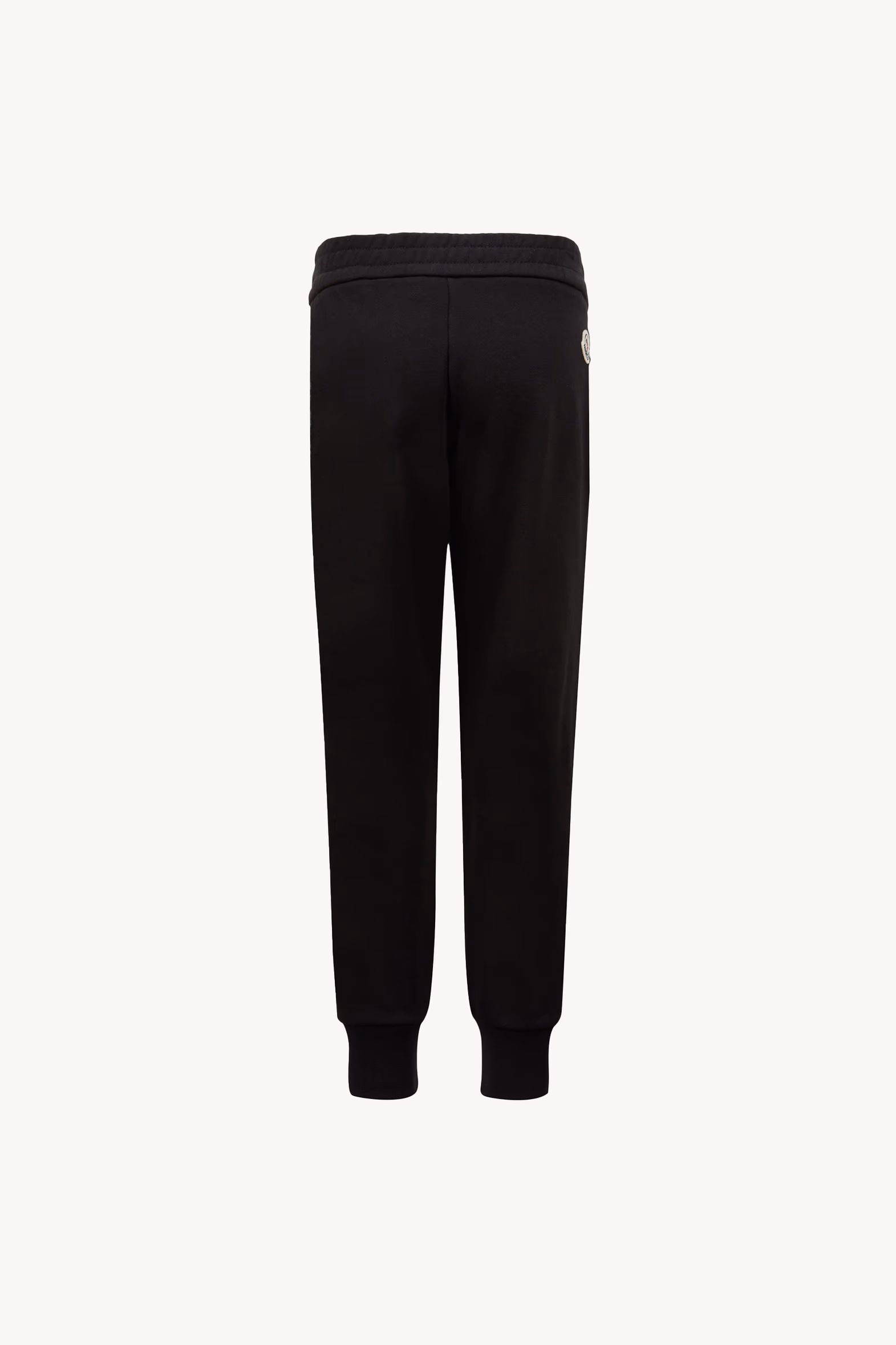 Pantalones deportivos de algodón con ribetes tricolor Niño Negro Moncler 2